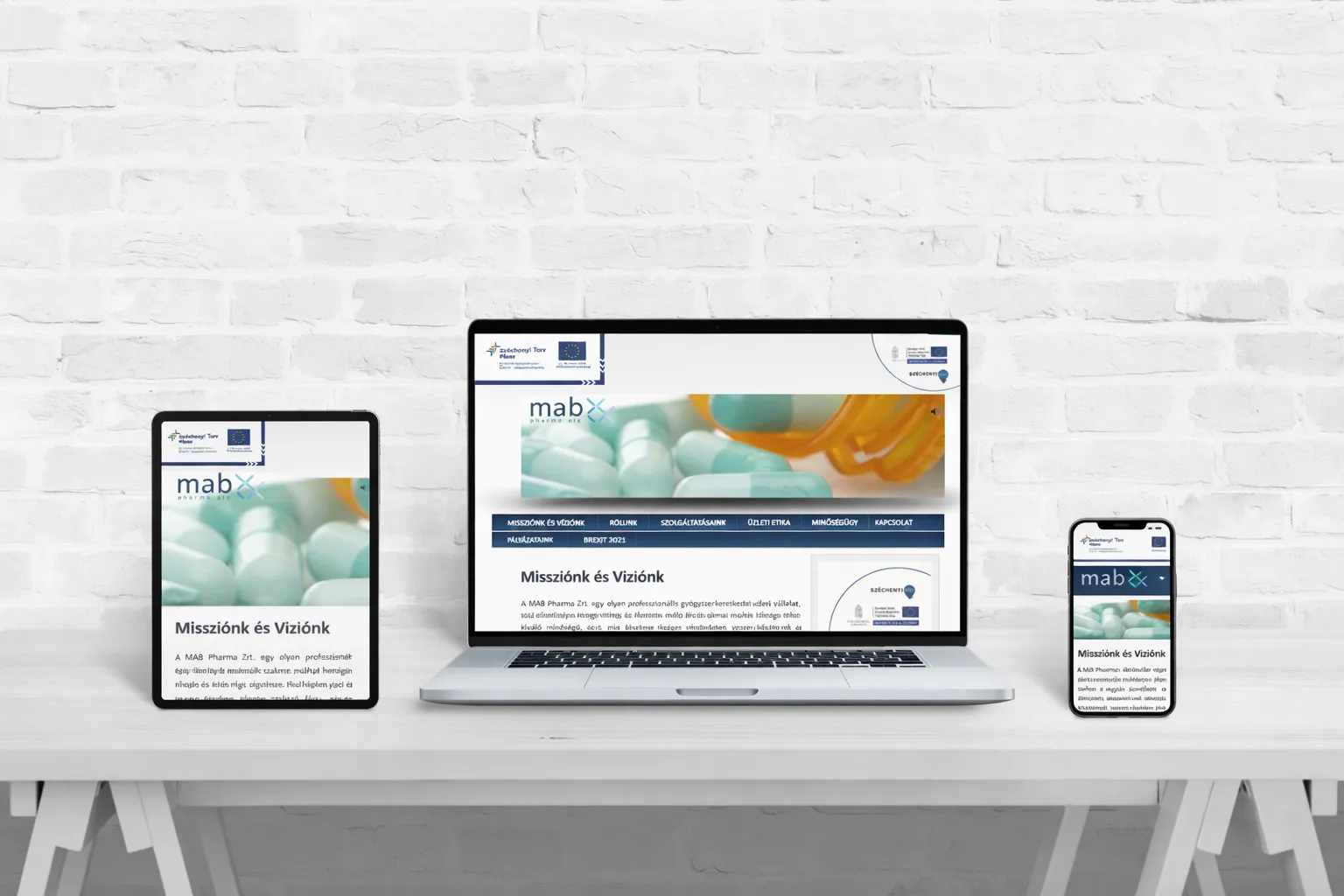 Vállalati céges weboldal