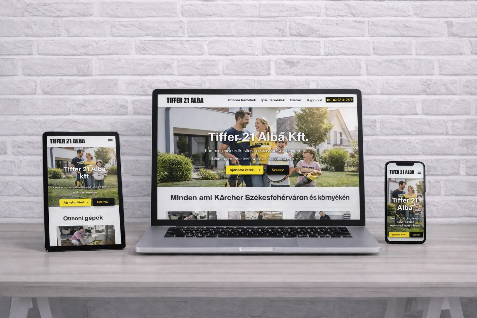Tiffer 21 Alba Kft. weboldal-felújítás